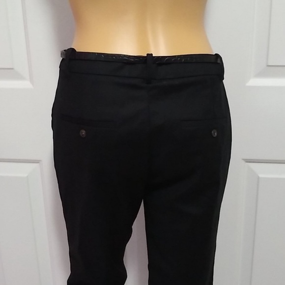 ZARA BASIC black 💼 khaki ankle pants NWOT - Picture 3 of 7